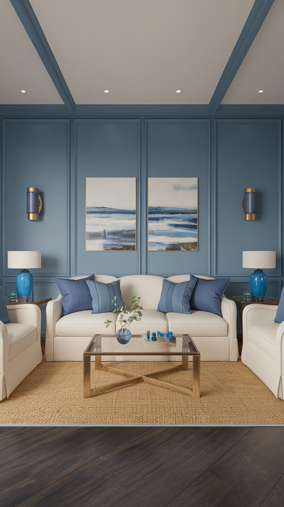 Living Room Color Schemes for Modern Homes: Grey, Blue, Sage Green, Beige, and Olive Green
