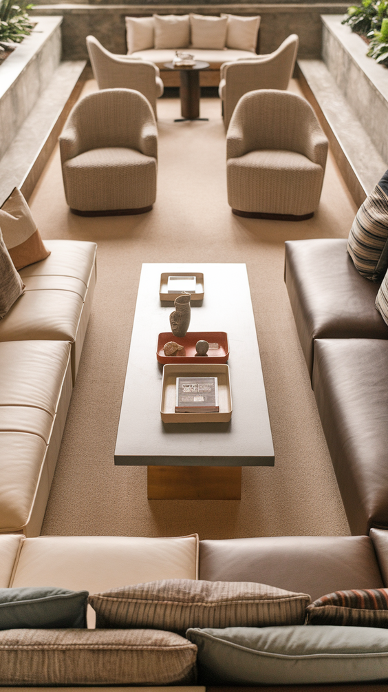 Interior Design Tips for Stylish Rectangle Living Room Layouts with Fireplace and TV