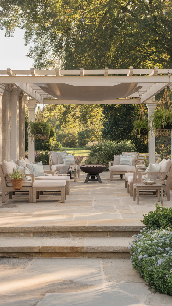 Outdoor Living Rooms Ideas for Every Budget: From Covered Patios to Pools and Rustic Fireplaces