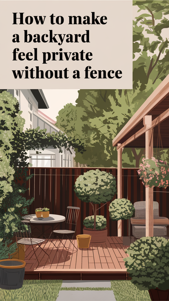 How to Make a Backyard Feel Private Without a Fence: Creative Solutions