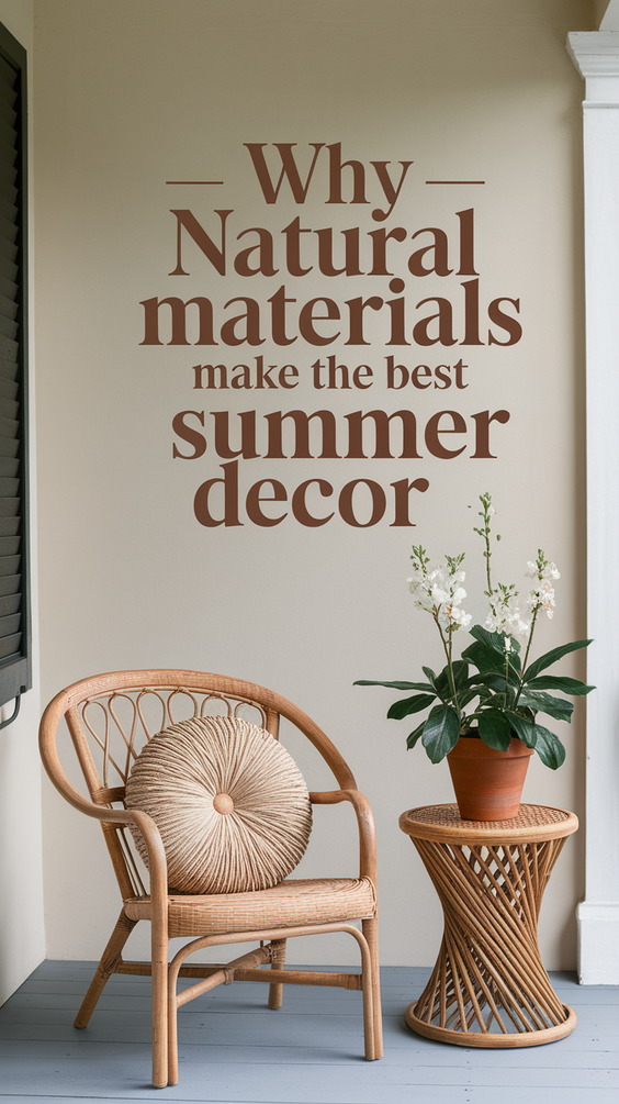 Why Natural Materials Make the Best Summer Decor: Trends and Expert Tips