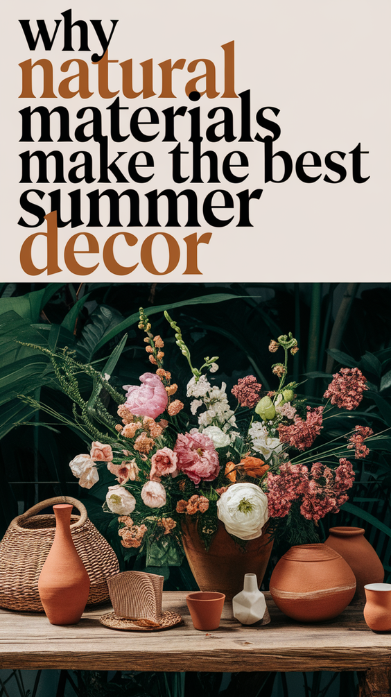 Why Natural Materials Make the Best Summer Decor: Trends and Expert Tips