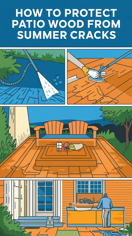 How to Protect Patio Wood From Summer Cracks: Expert Advice for Heat-Proof Decks