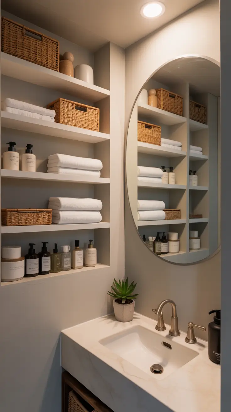 Bathroom Shelves Ideas 2026: Creative, Modern & Functional Storage Solutions