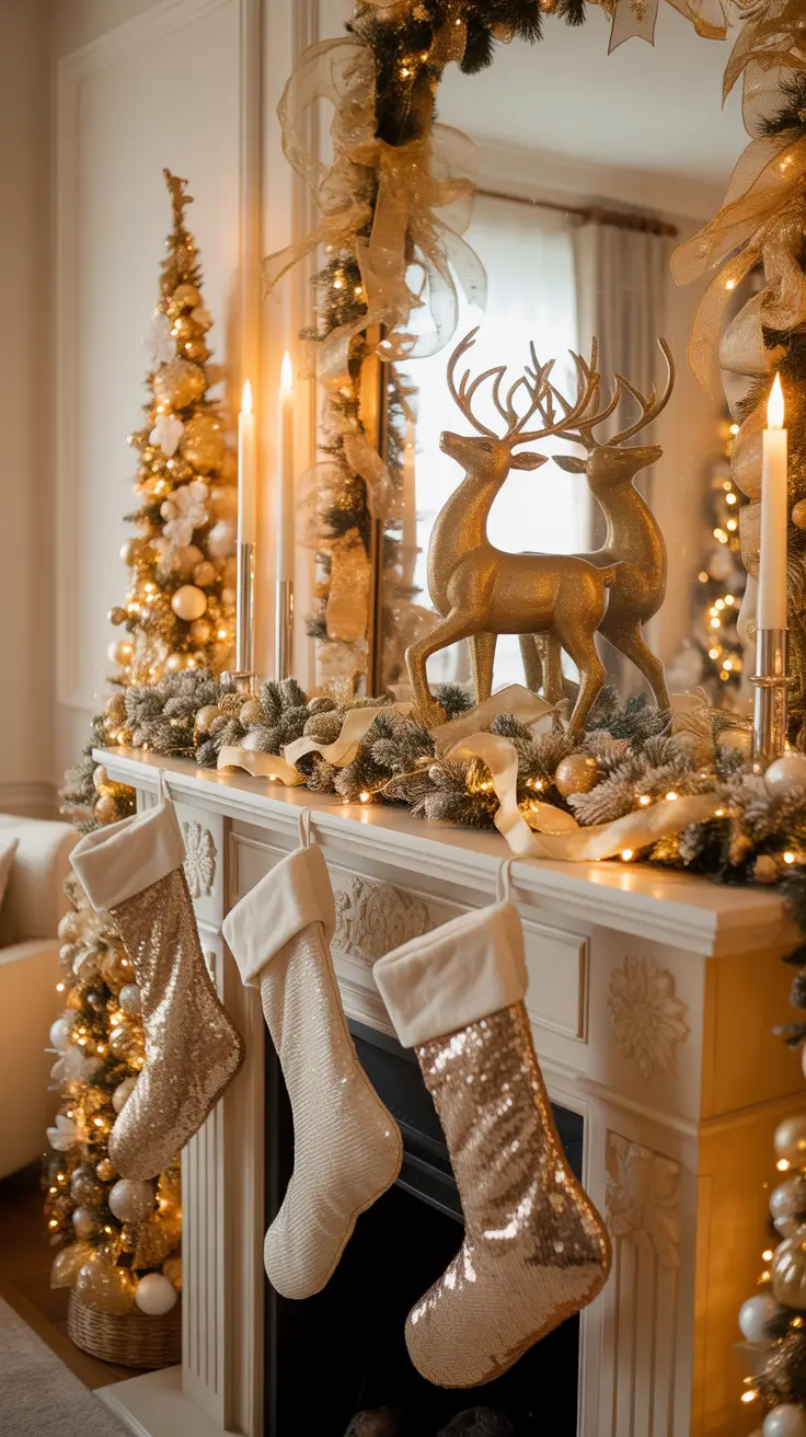 Christmas Mantle Decor Ideas 2025: Elegant, Rustic, and Whimsical Fireplace Inspiration