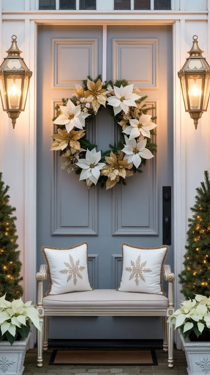 Christmas Wreaths for Front Door Ideas 2025: Unique, Elegant and Rustic Holiday Decor