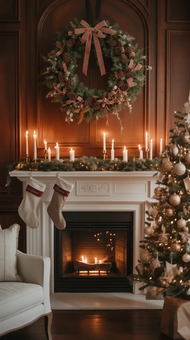Christmas Mantle Decor Ideas 2025: Elegant, Rustic, and Whimsical Fireplace Inspiration