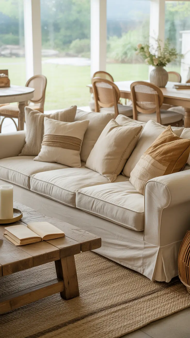 Farmhouse Living Room Ideas 2026 – Cozy, Rustic & Modern Inspirations