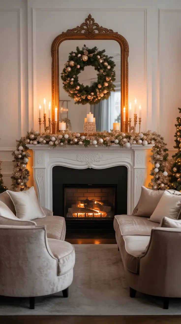 Christmas Mantle Decor Ideas 2025: Elegant, Rustic, and Whimsical Fireplace Inspiration