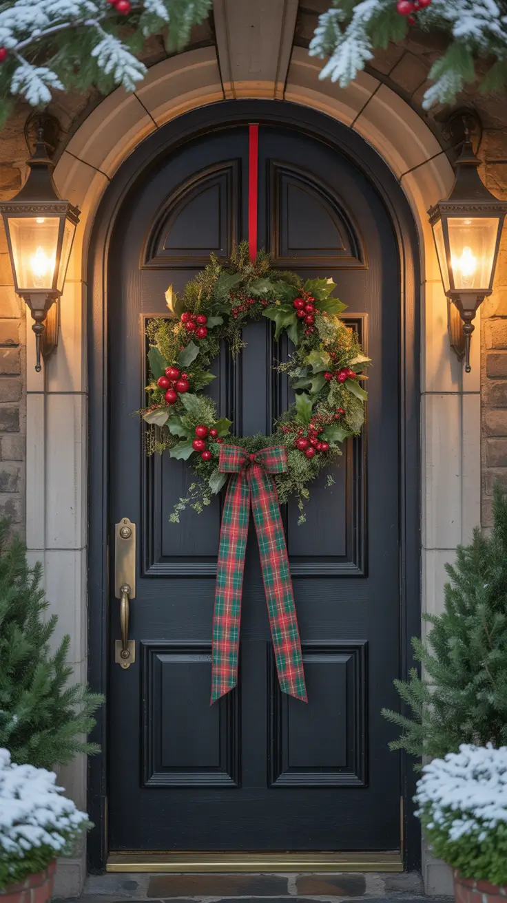 Christmas Wreaths for Front Door Ideas 2025: Unique, Elegant and Rustic Holiday Decor
