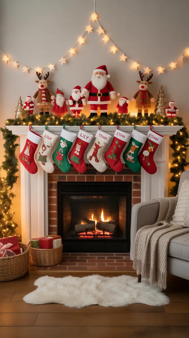 Christmas Mantle Decor Ideas 2025: Elegant, Rustic, and Whimsical Fireplace Inspiration