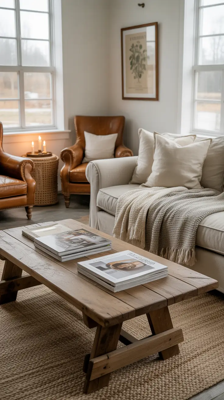 Farmhouse Living Room Ideas 2026 – Cozy, Rustic & Modern Inspirations