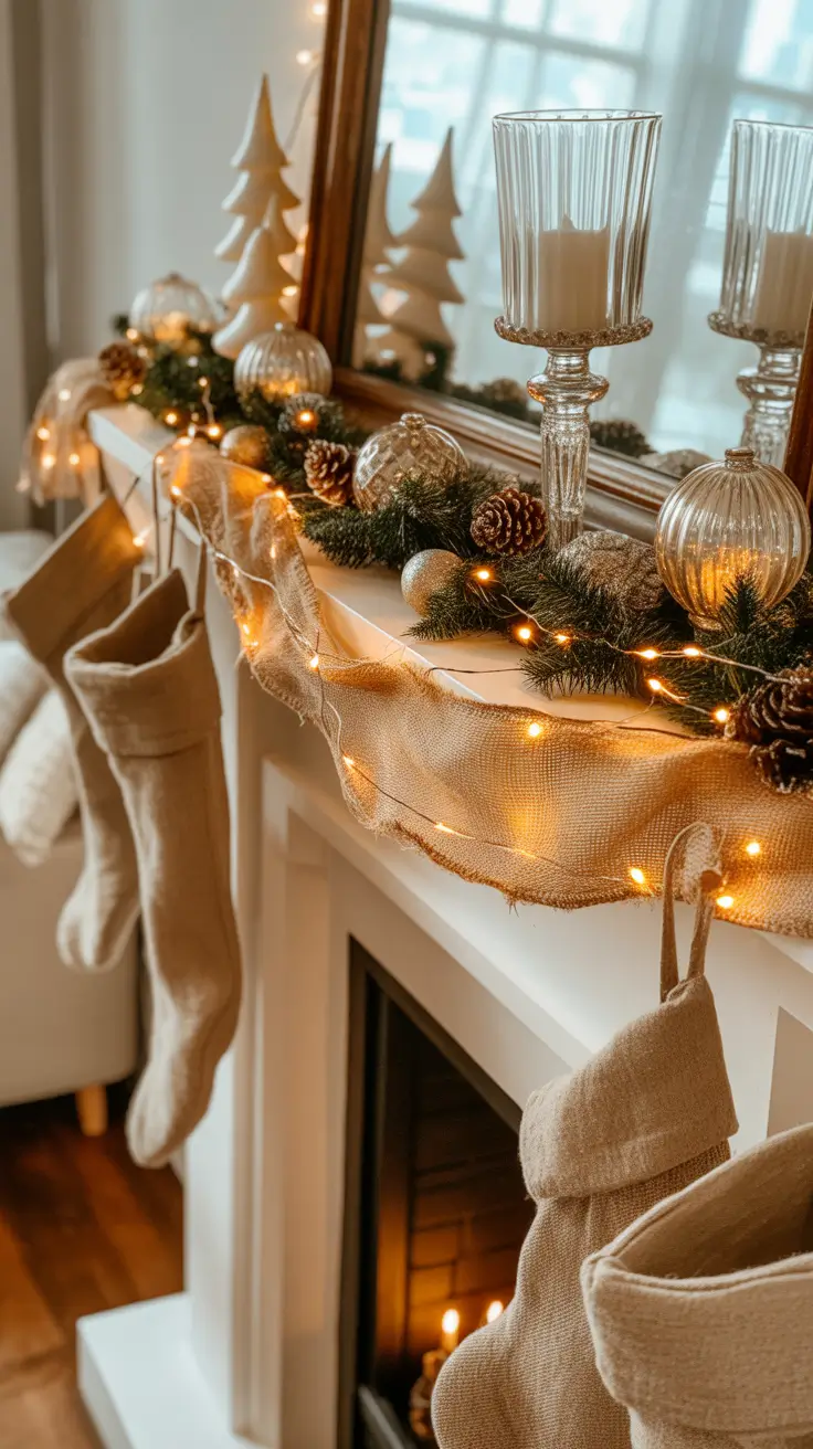 Christmas Mantle Decor Ideas 2025: Elegant, Rustic, and Whimsical Fireplace Inspiration