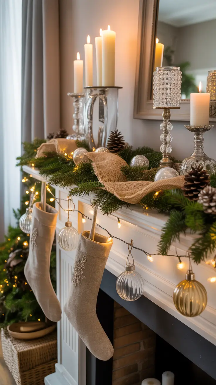 Christmas Mantle Decor Ideas 2025: Elegant, Rustic, and Whimsical Fireplace Inspiration