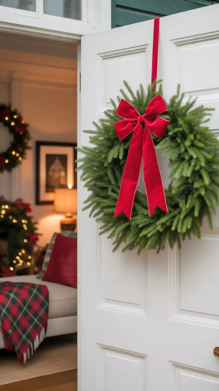 Christmas Wreaths for Front Door Ideas 2025: Unique, Elegant and Rustic Holiday Decor