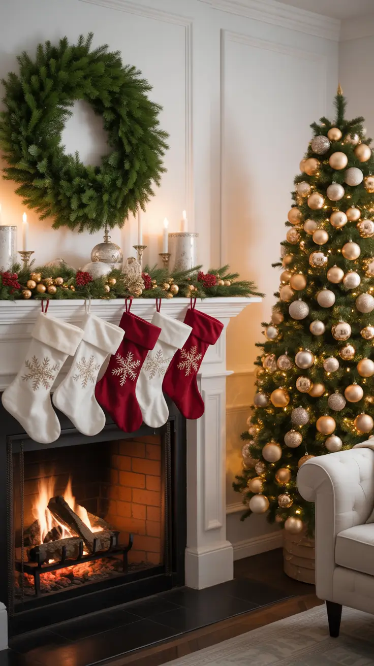 Christmas Fireplace Decor Ideas 2025: Elegant, Cozy, and Creative Holiday Styles