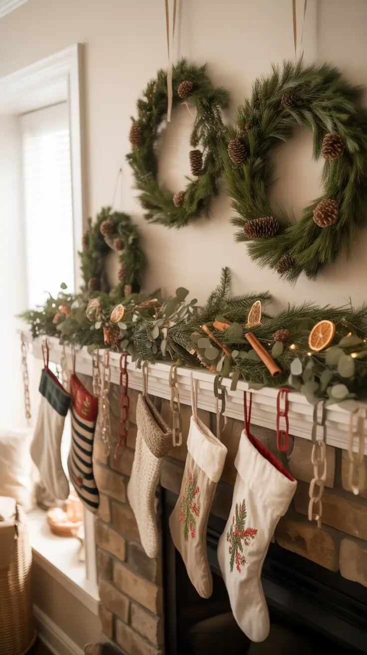 Christmas Mantle Decor Ideas 2025: Elegant, Rustic, and Whimsical Fireplace Inspiration