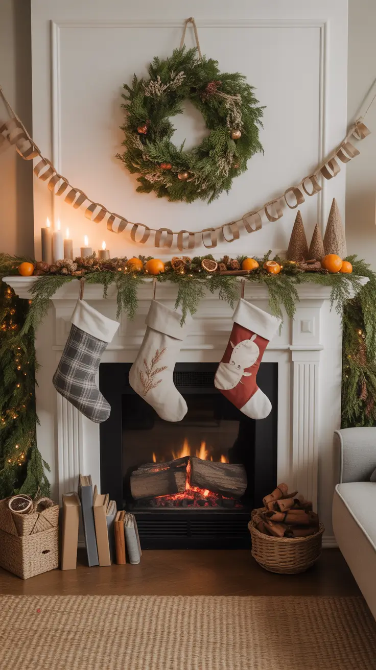 Christmas Mantle Decor Ideas 2025: Elegant, Rustic, and Whimsical Fireplace Inspiration