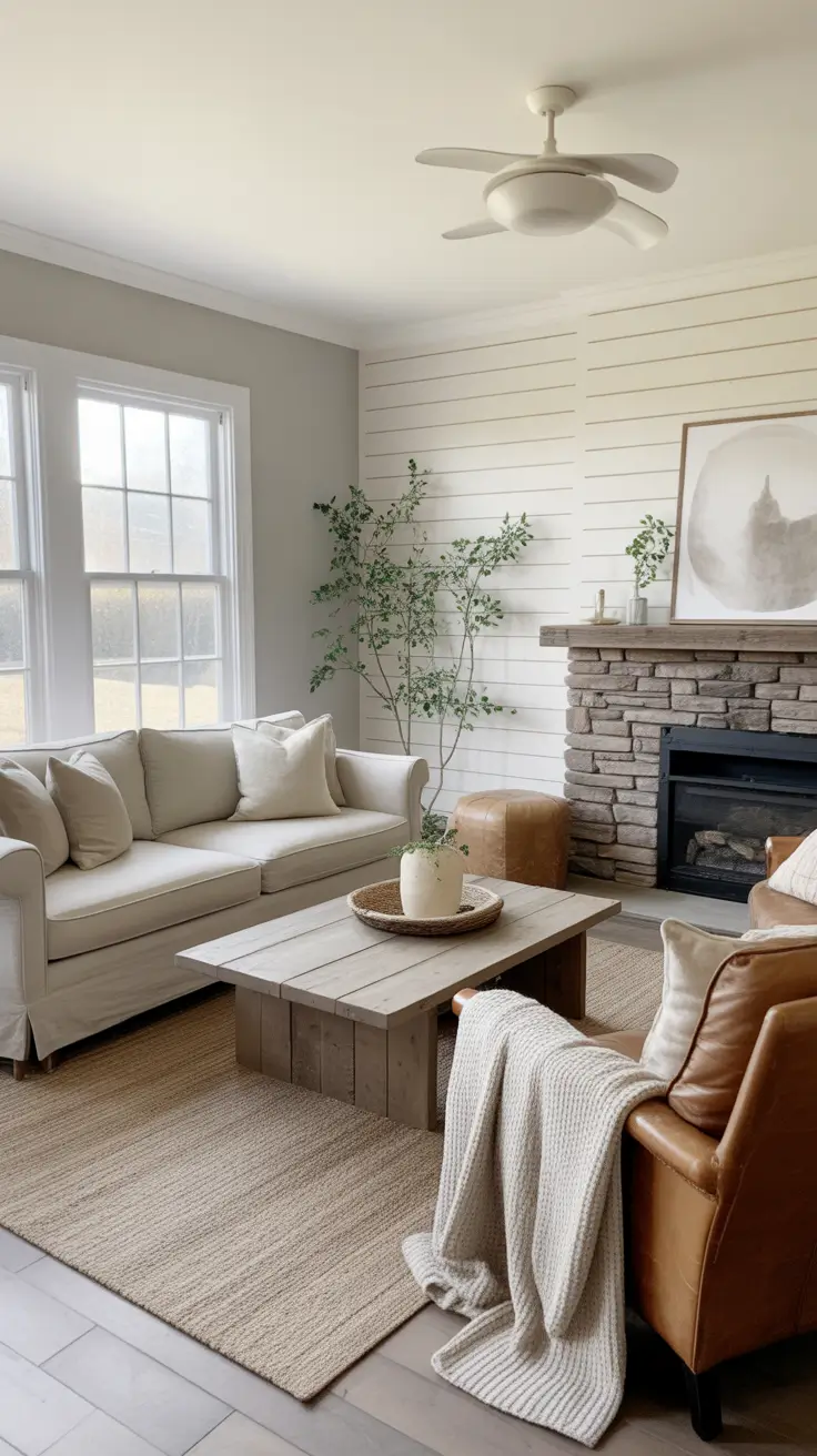 Farmhouse Living Room Ideas 2026 – Cozy, Rustic & Modern Inspirations