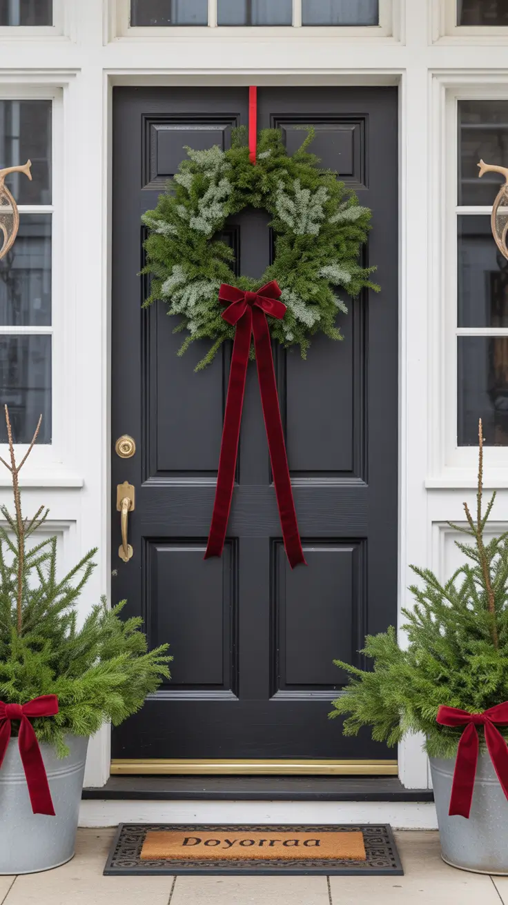 Christmas Wreaths for Front Door Ideas 2025: Unique, Elegant and Rustic Holiday Decor