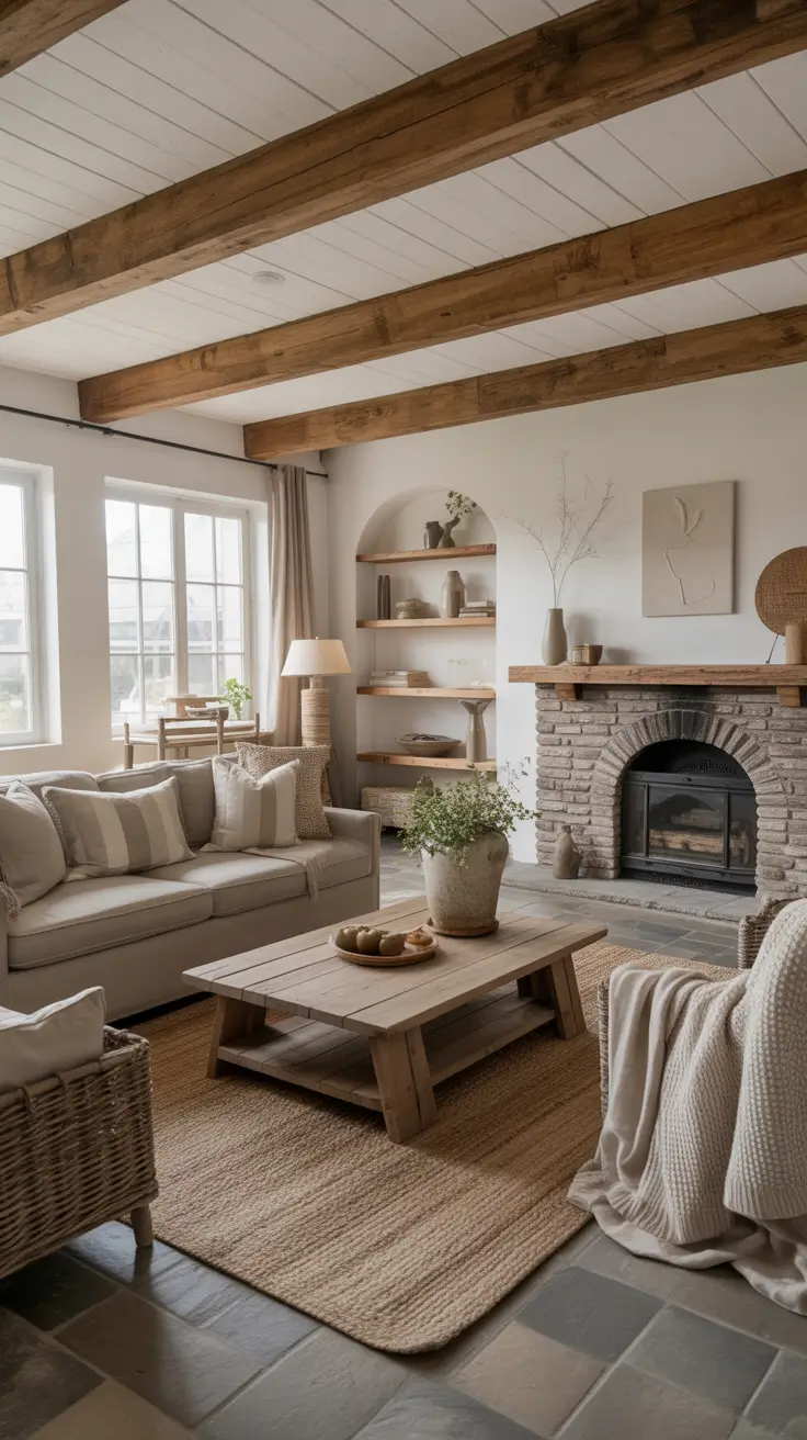 Farmhouse Living Room Ideas 2026 – Cozy, Rustic & Modern Inspirations