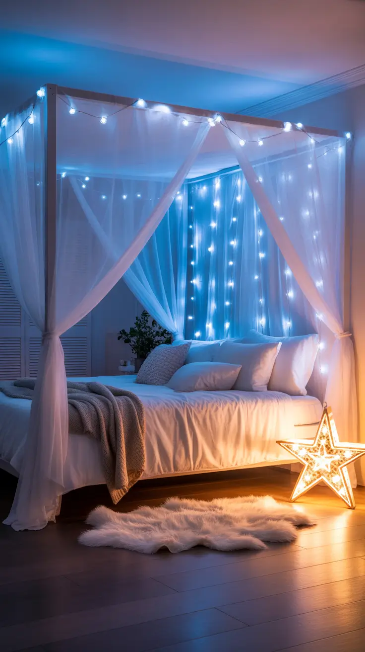Magical Christmas Lights in the Bedroom 2025 – Cozy and Creative Decor Ideas