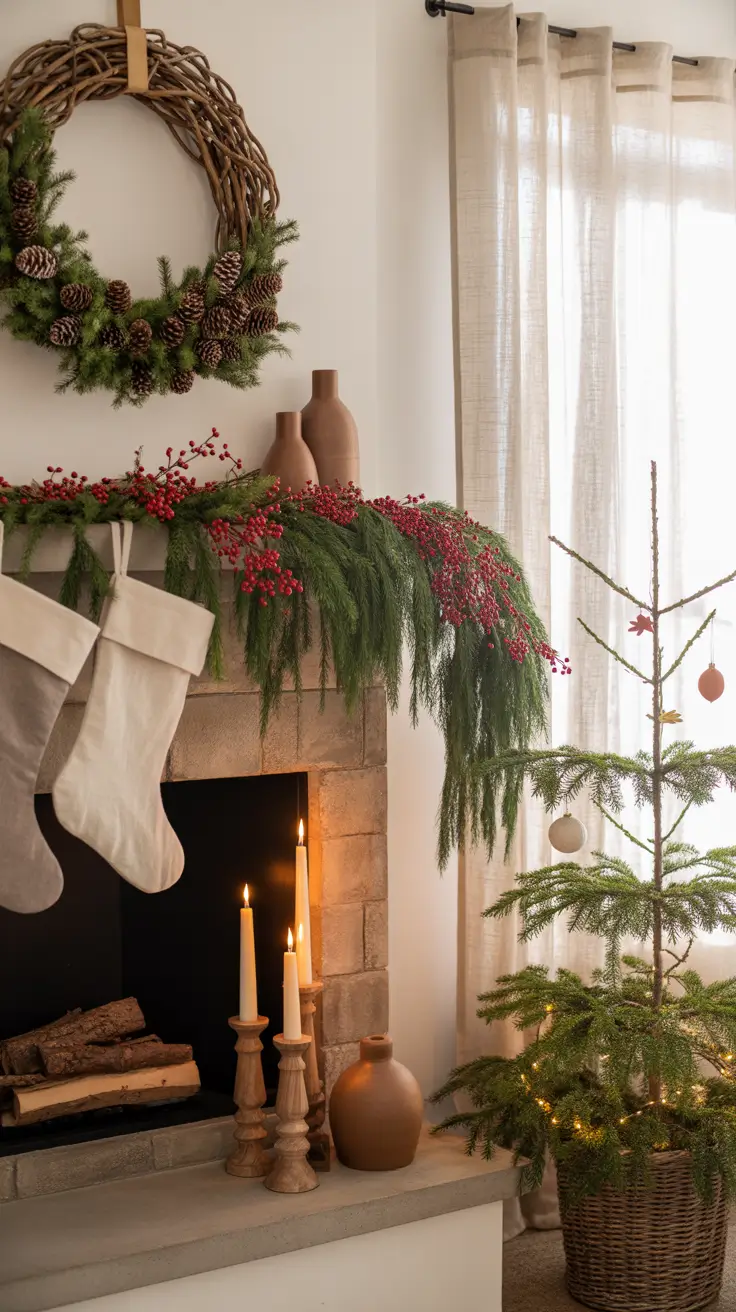 Christmas Mantle Decor Ideas 2025: Elegant, Rustic, and Whimsical Fireplace Inspiration