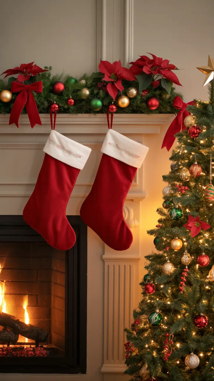 Christmas Mantle Decor Ideas 2025: Elegant, Rustic, and Whimsical Fireplace Inspiration