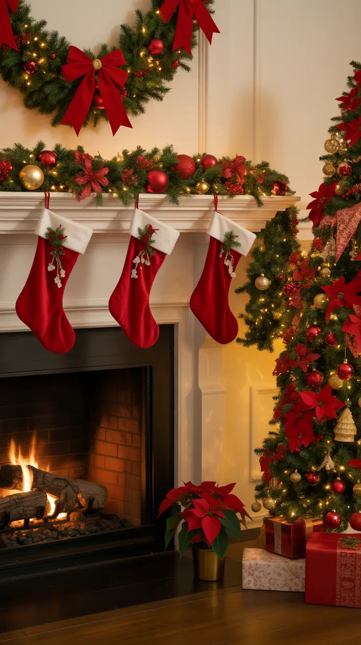Christmas Mantle Decor Ideas 2025: Elegant, Rustic, and Whimsical Fireplace Inspiration