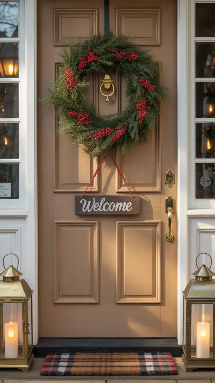 Christmas Wreaths for Front Door Ideas 2025: Unique, Elegant and Rustic Holiday Decor