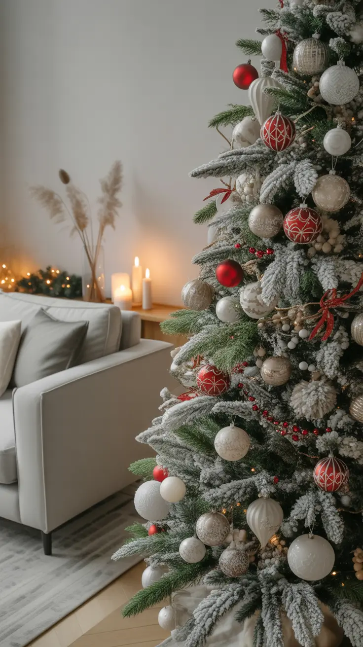 Red and Silver Christmas Tree 2025 — Elegant, Classic, and Festive Decor Ideas for a Modern Home