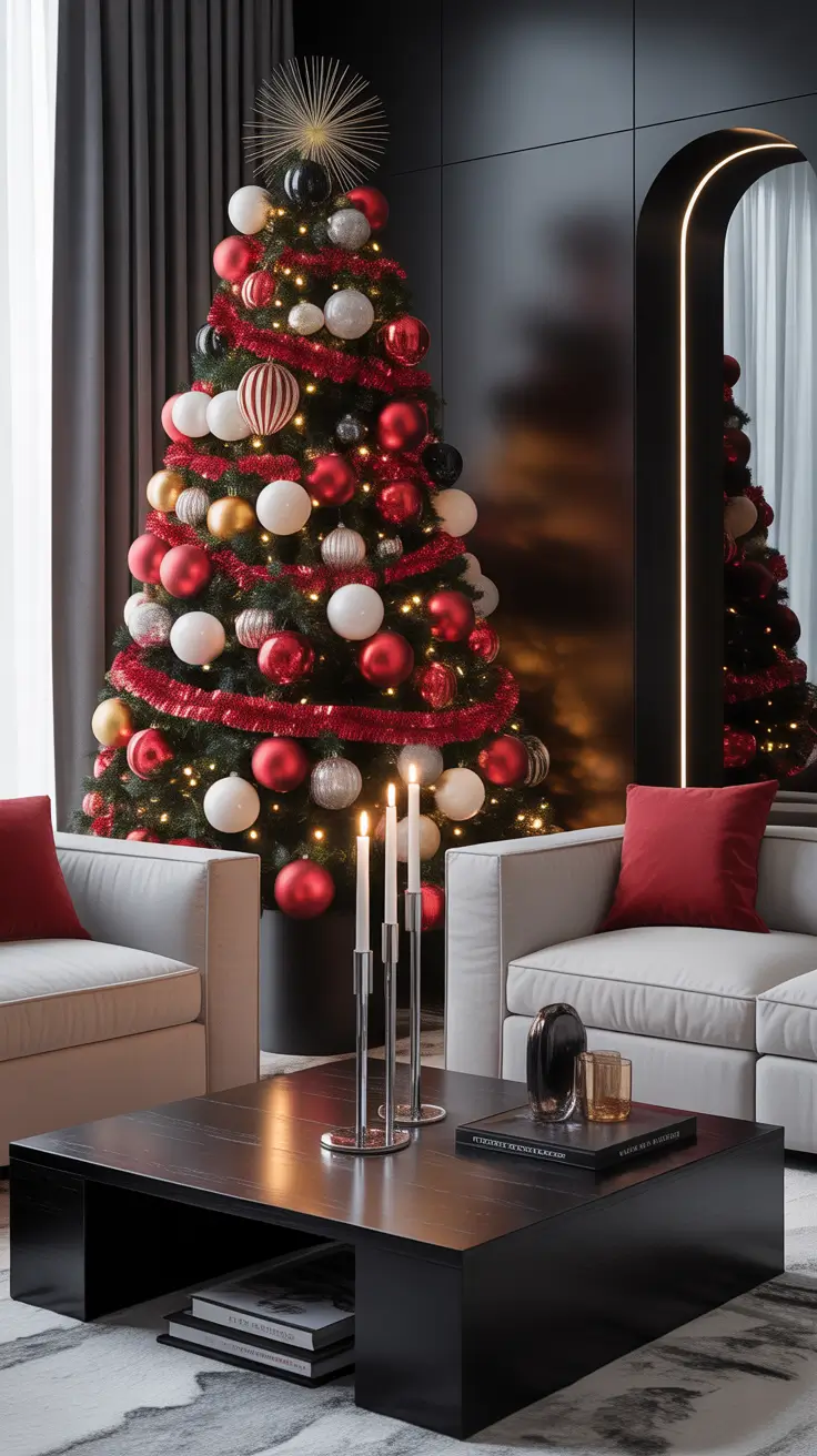 Red and White Christmas Tree 2025: Elegant and Minimalistic Holiday Decor Ideas