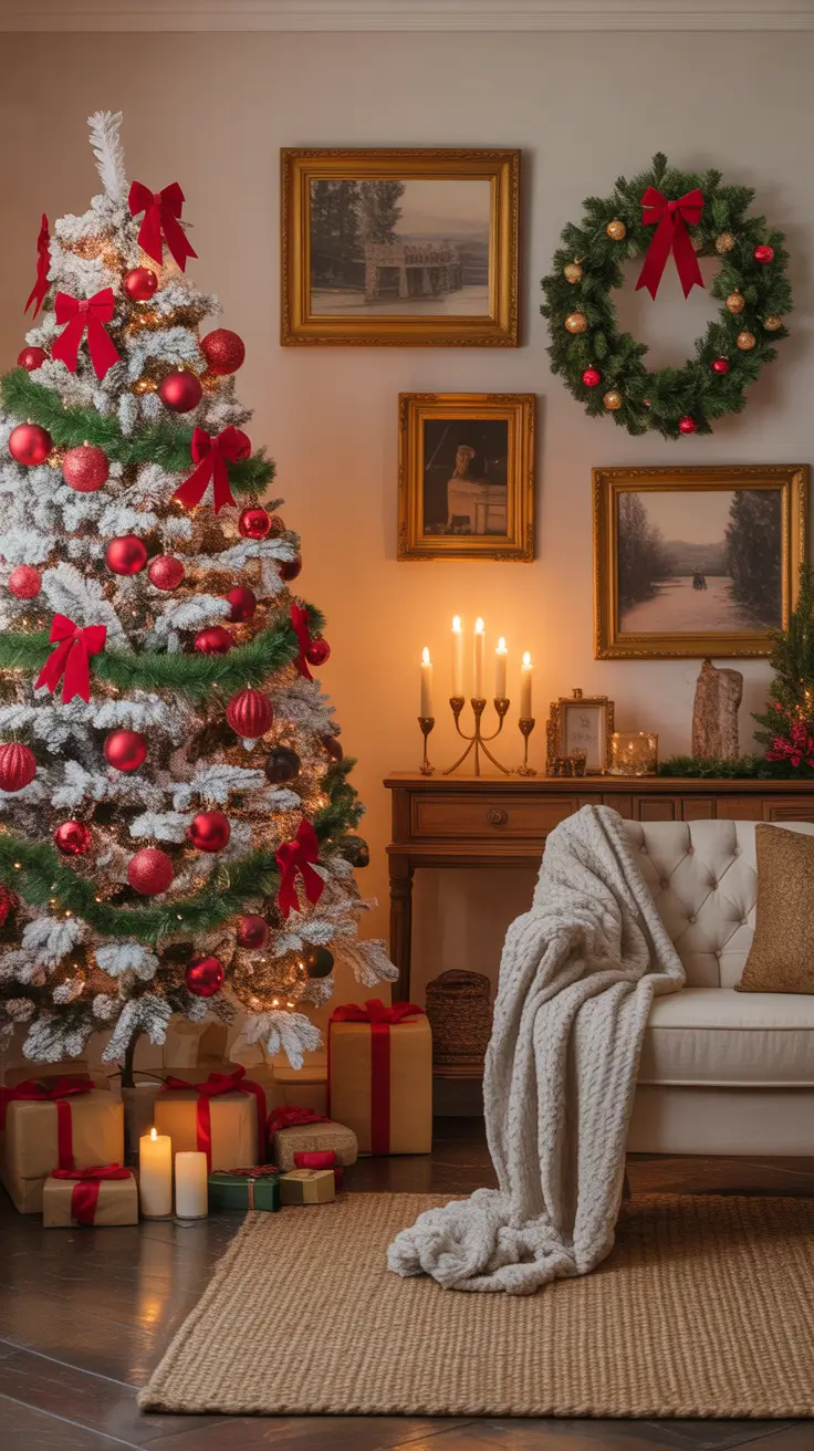 Red and White Christmas Tree 2025: Elegant and Minimalistic Holiday Decor Ideas