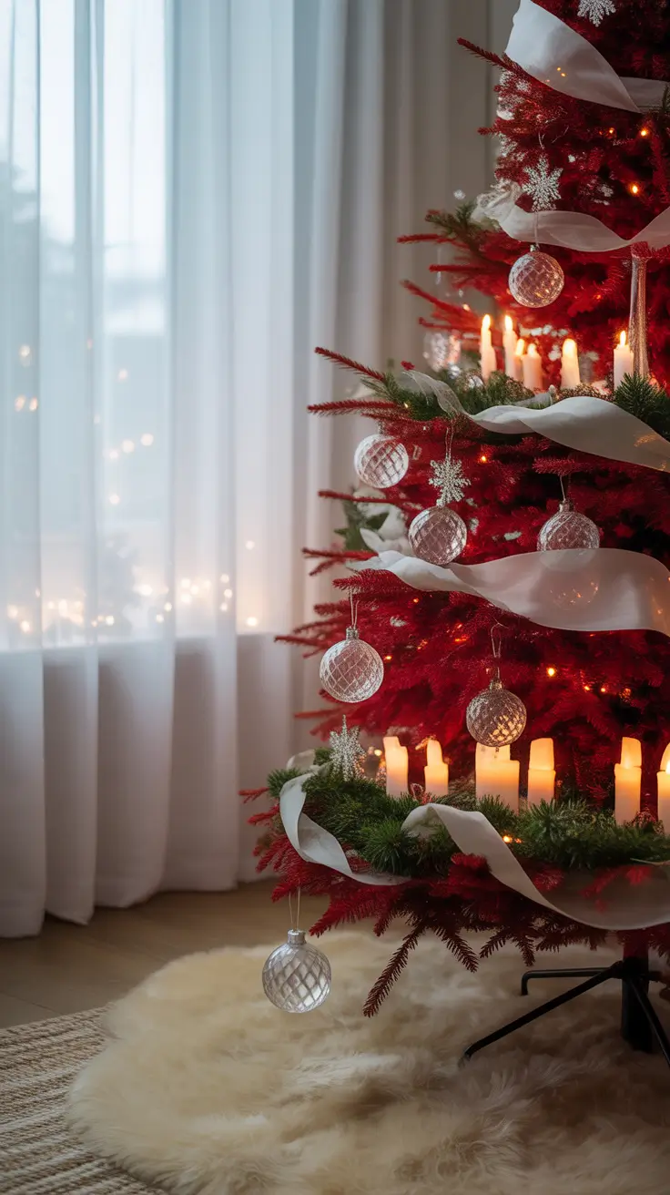 Red and White Christmas Tree 2025: Elegant and Minimalistic Holiday Decor Ideas