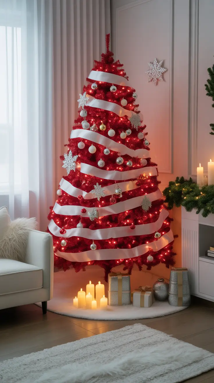 Red and White Christmas Tree 2025: Elegant and Minimalistic Holiday Decor Ideas