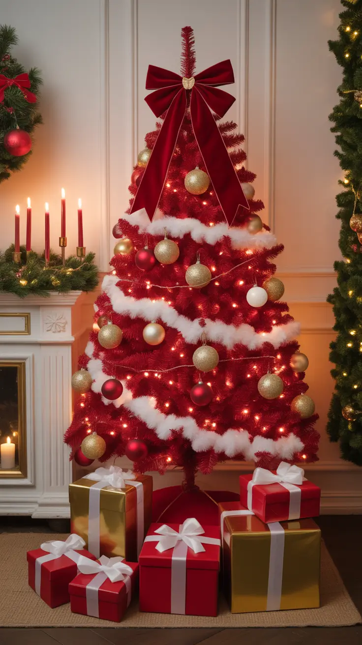 Red and White Christmas Tree 2025: Elegant and Minimalistic Holiday Decor Ideas