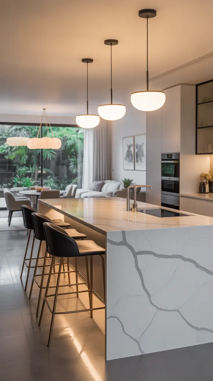 Open Kitchen Makeover Ideas 2026 for Modern Dining and Living Room Spaces