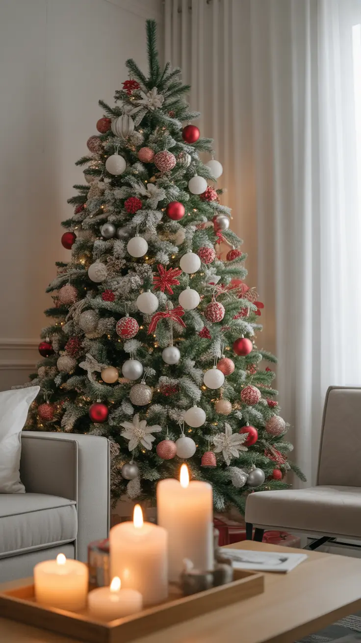Red and Silver Christmas Tree 2025 — Elegant, Classic, and Festive Decor Ideas for a Modern Home