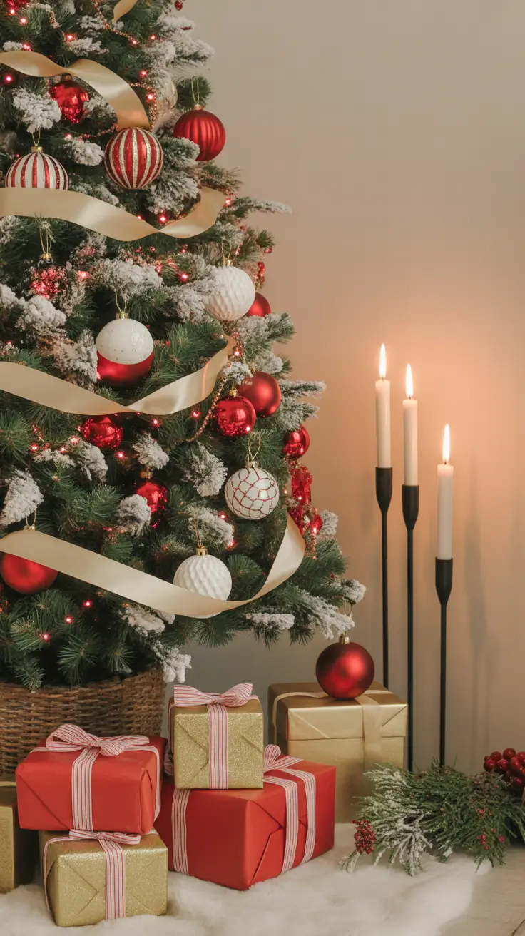 Red and White Christmas Tree 2025: Elegant and Minimalistic Holiday Decor Ideas
