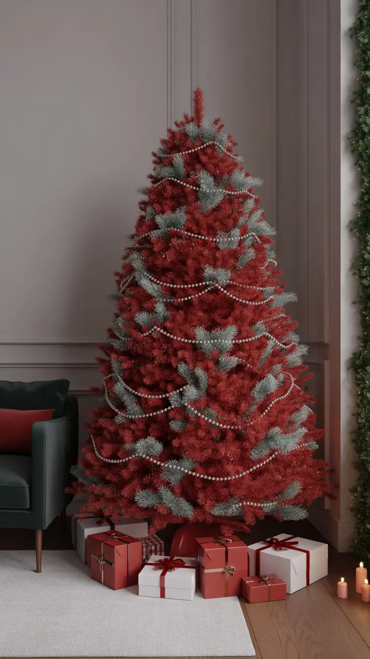 Red and Silver Christmas Tree 2025 — Elegant, Classic, and Festive Decor Ideas for a Modern Home