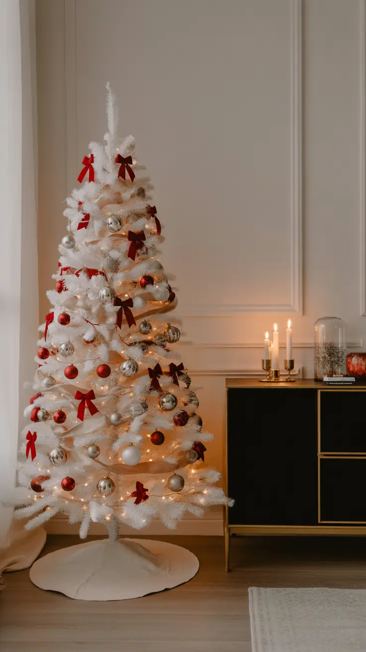 Red and White Christmas Tree 2025: Elegant and Minimalistic Holiday Decor Ideas