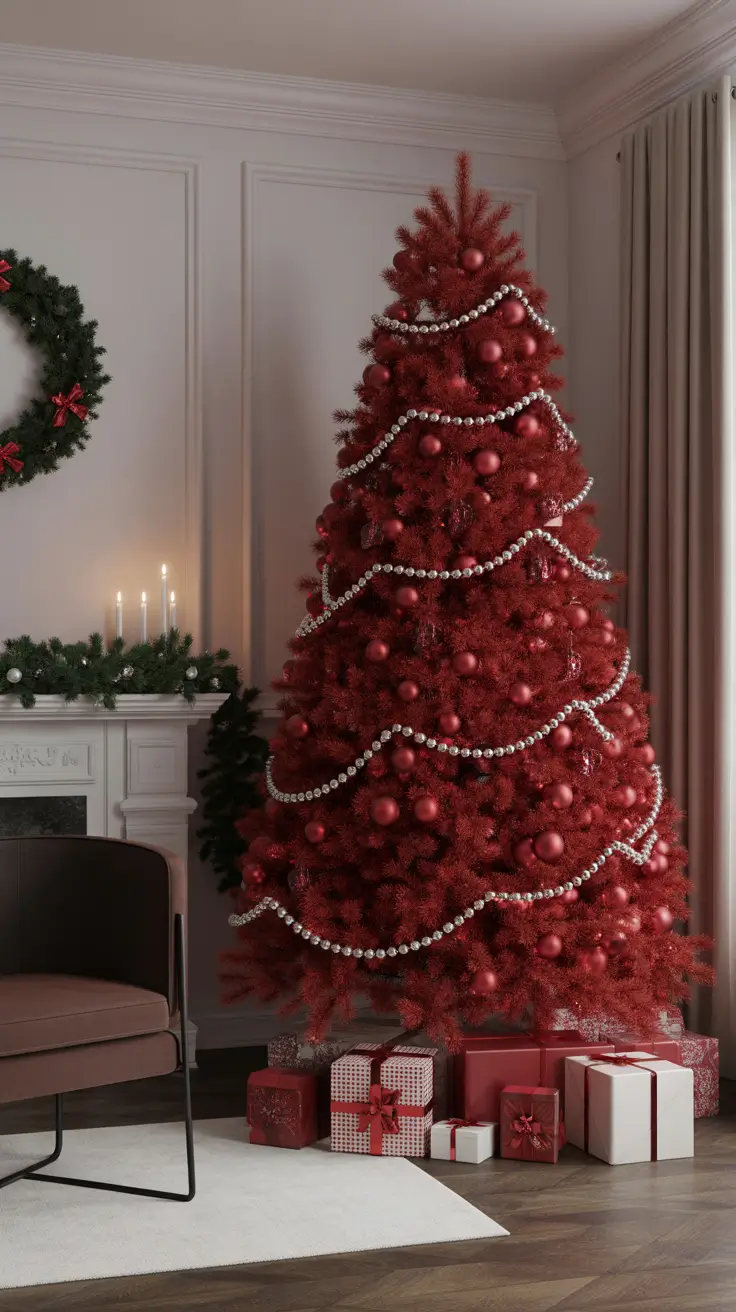 Red and Silver Christmas Tree 2025 — Elegant, Classic, and Festive Decor Ideas for a Modern Home