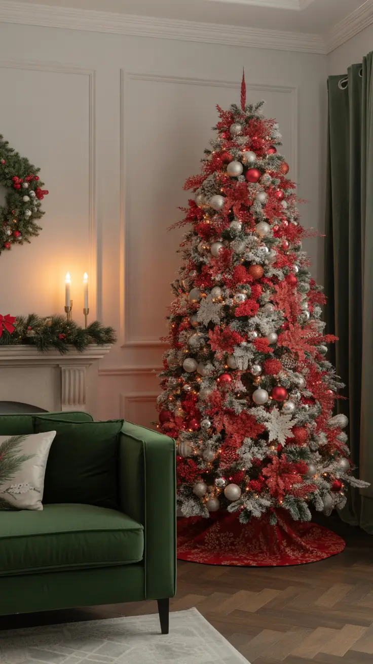Red and Silver Christmas Tree 2025 — Elegant, Classic, and Festive Decor Ideas for a Modern Home