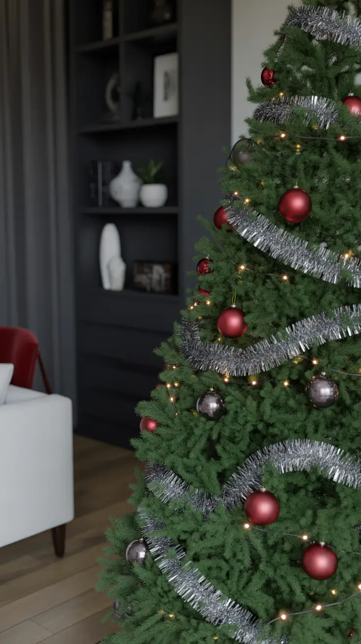 Red and Silver Christmas Tree 2025 — Elegant, Classic, and Festive Decor Ideas for a Modern Home