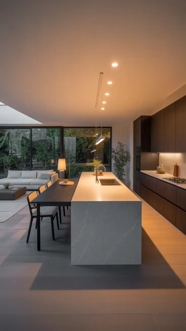 Open Kitchen Makeover Ideas 2026 for Modern Dining and Living Room Spaces