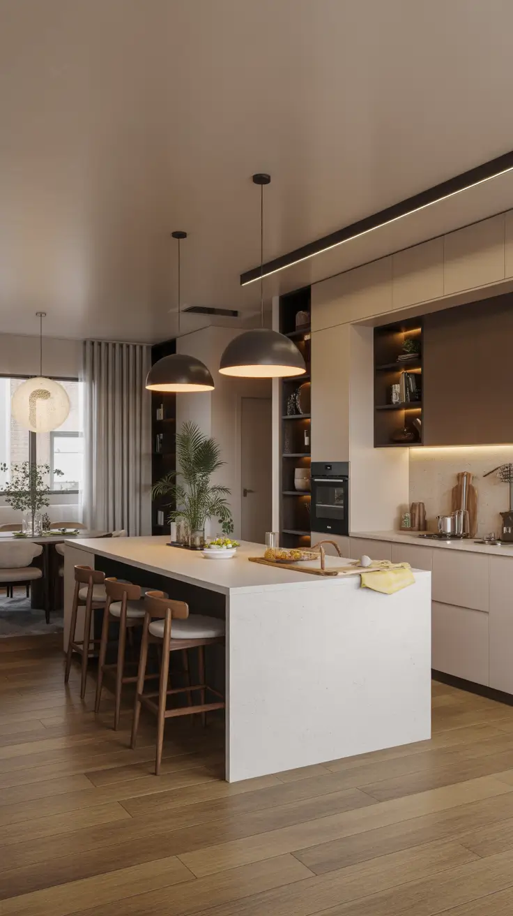 Open Kitchen Makeover Ideas 2026 for Modern Dining and Living Room Spaces