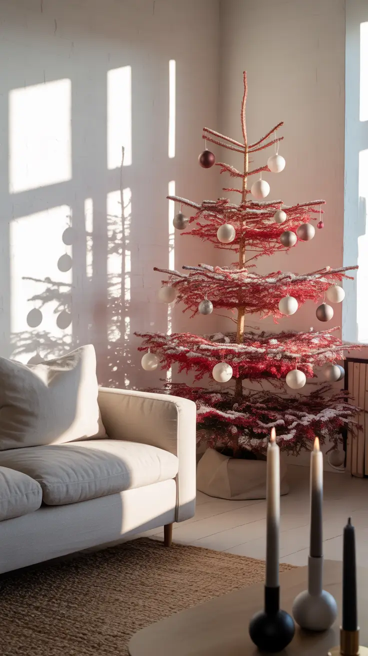 Red and White Christmas Tree 2025: Elegant and Minimalistic Holiday Decor Ideas