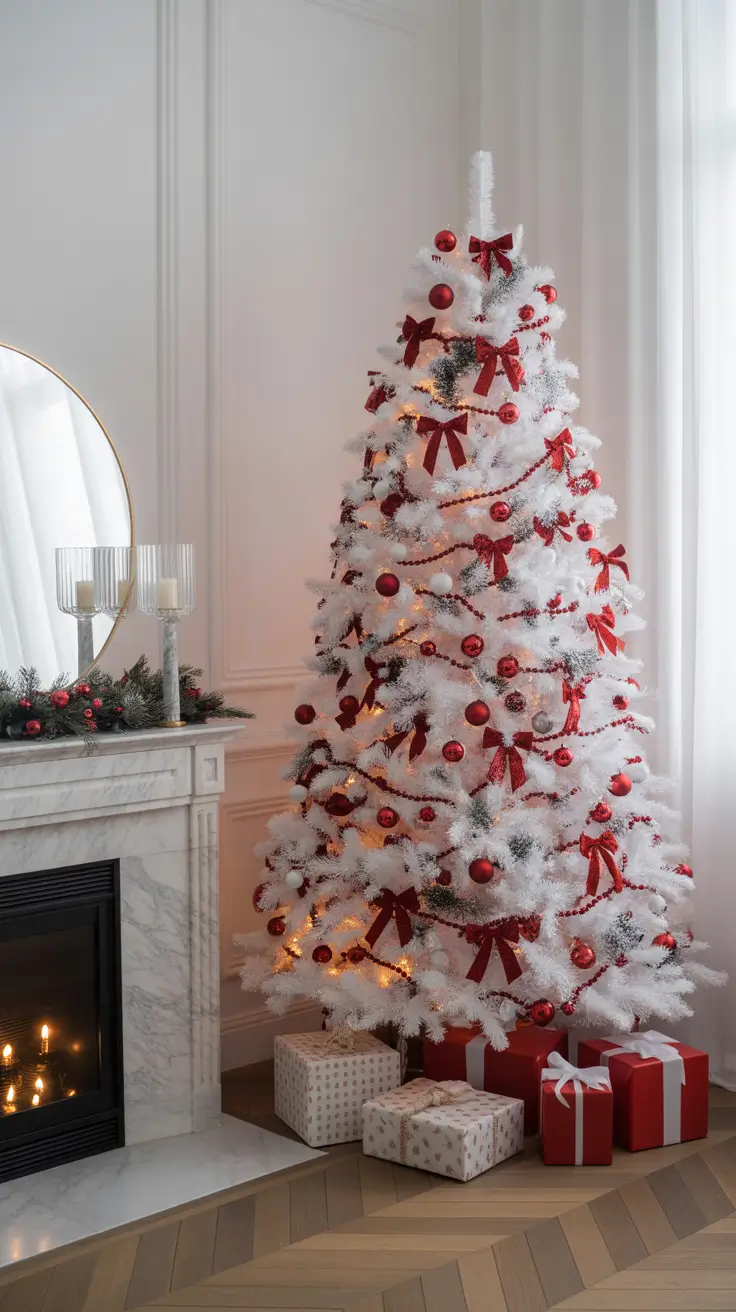 Red and Silver Christmas Tree 2025 — Elegant, Classic, and Festive Decor Ideas for a Modern Home