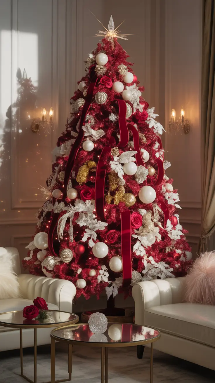Red and White Christmas Tree 2025: Elegant and Minimalistic Holiday Decor Ideas