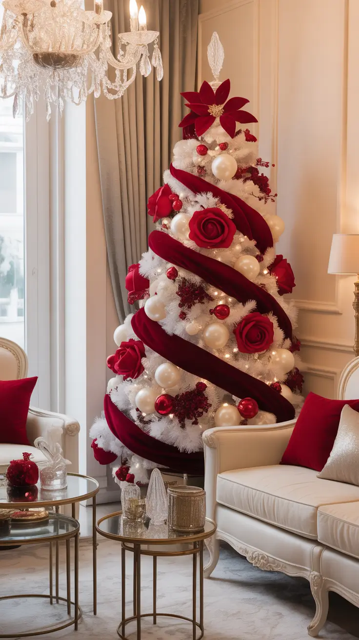 Red and White Christmas Tree 2025: Elegant and Minimalistic Holiday Decor Ideas
